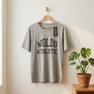 T-shirt Woldo Athletic homme gris chiné – Taille XXL – Neuf avec étiquette