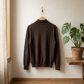 Pull col roulé Bristol homme marron – Taille XL – Neuf sans étiquette