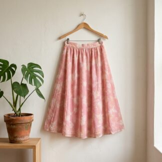 Jupe midi Oasis organza rose fleurie – Taille 36 (UK 8) – Neuve avec étiquette