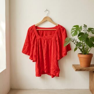 Blouse Camaïeu rose corail